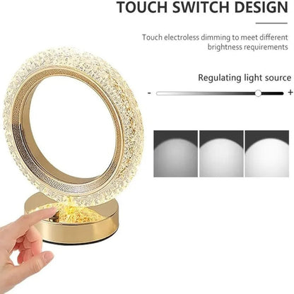 Modern Luxury LED Crystal Table Lamp