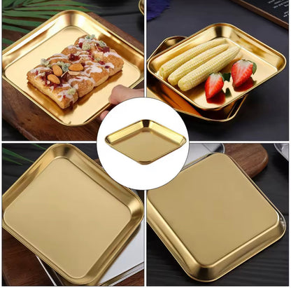 Golden Serving Dish