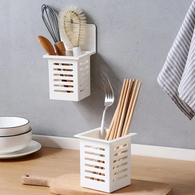 Wall Mounted Kitchen Cutlery Organizer Plastic