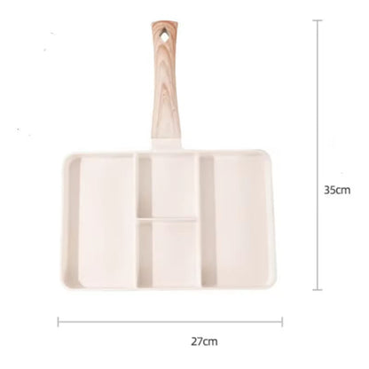 4 in 1 Frying Pan 4 Hole Non-Stick Steak Frying Pan
