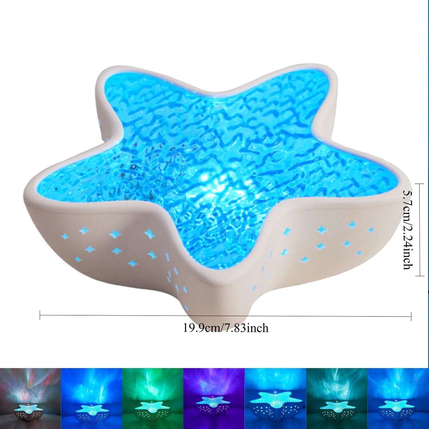 LED Starfish Galaxy Night Light – Dreamy Sky Projector