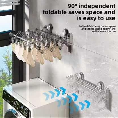 Wall-Mounted Foldable Socks Drying Rack