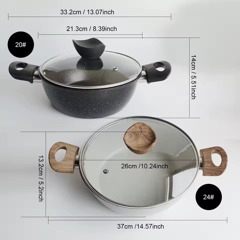 Synmore Granite Coating Non-Stick Cooking Pot