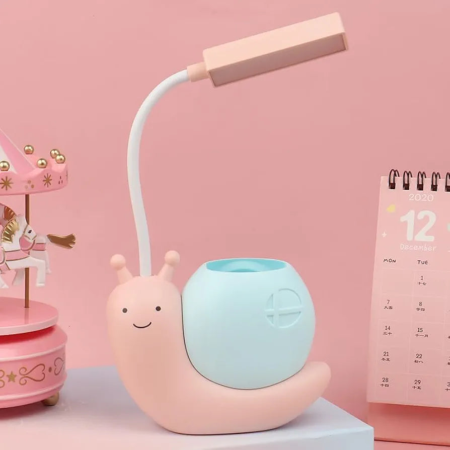 Adjustable Foldable Cartoon Snail LED Desk Lamp