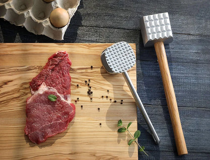 Meat Hammer Stainless Steel Meat Mallet Tenderizer