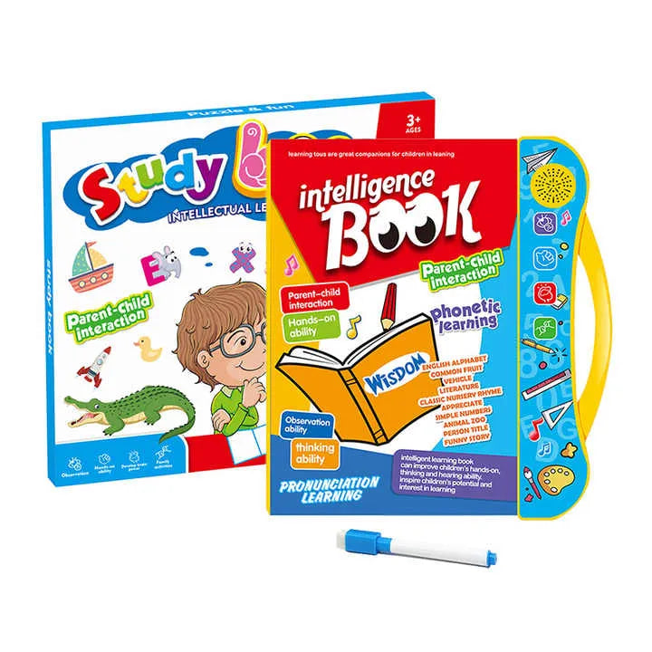 Kids Intelligence English Letters & Words Learning Sound Book - Fun Educational Toys
