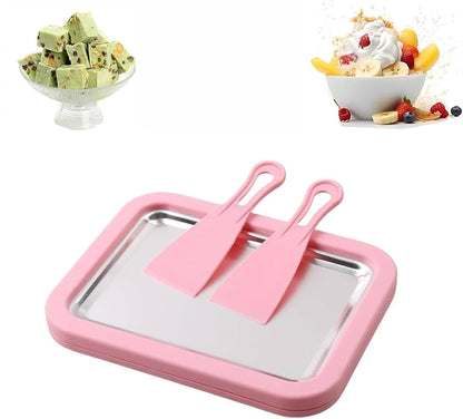 Home Instant Rolled Ice Cream Maker Pan