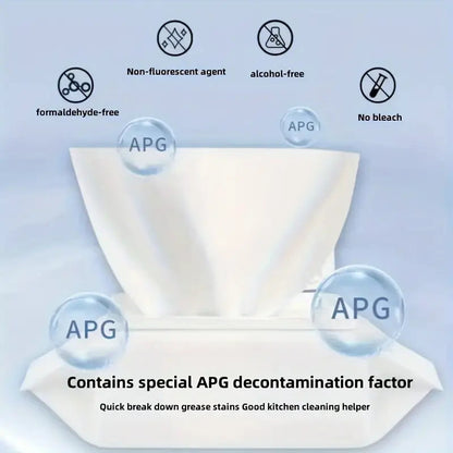 Heavy Duty Kitchen Wipes (80Pcs)