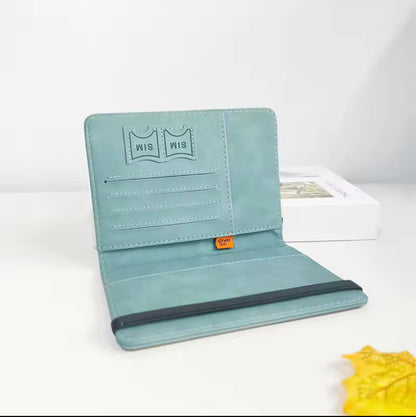 Slim PU Leather Travel Passport Wallet