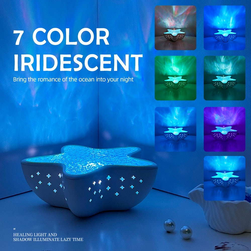 LED Starfish Galaxy Night Light – Dreamy Sky Projector