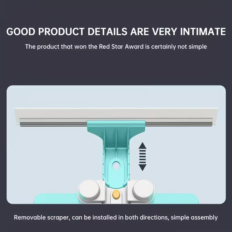Telescopic Multifunction U Shaped Window Cleaning Wiper