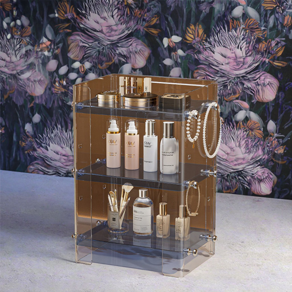 Luxury Acrylic New 3 Tier Makeup Organizer