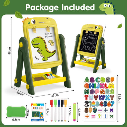 Double Sided White And Black Board children's Magnetic Drawing Board And Learning Easel