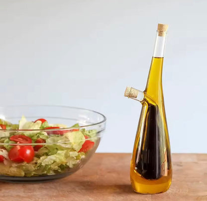 2-in-1 glass Olive Oil And Vinegar Dispenser