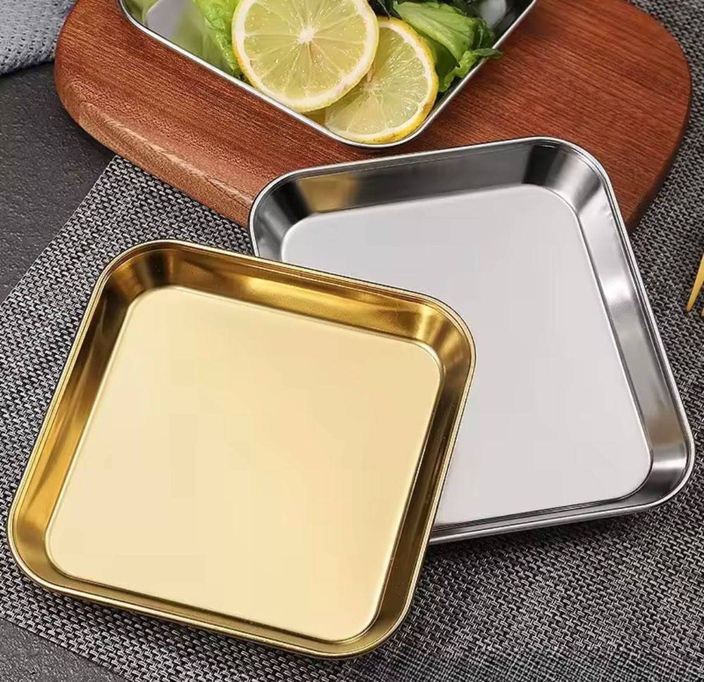 Golden Serving Dish