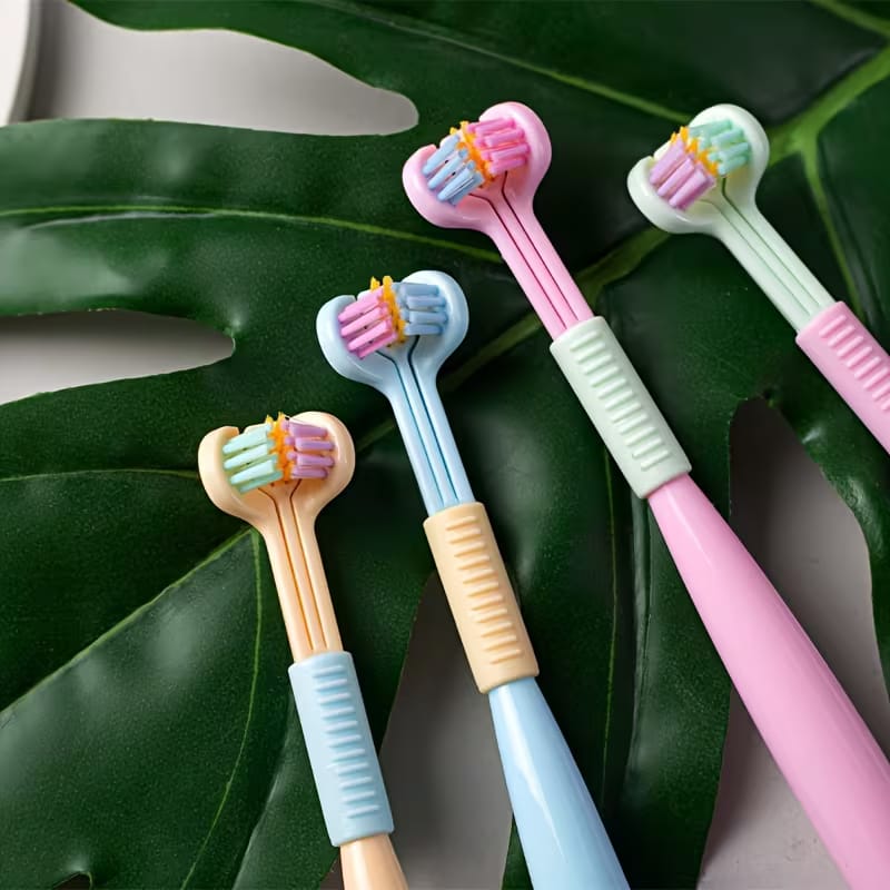3 Sided Toothbrush Safety Toothbrush