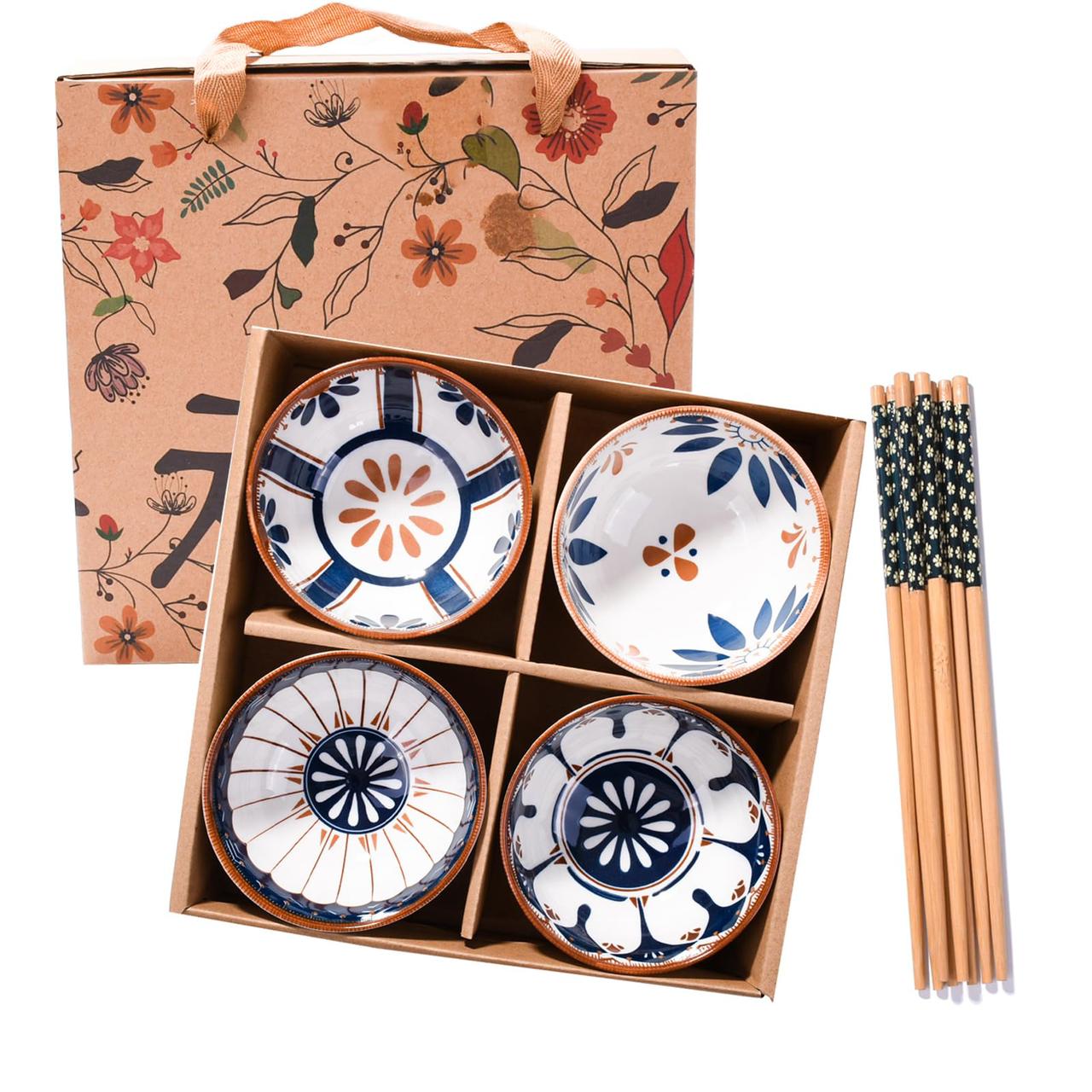 Creative Ceramic Porcelain Bowl Set (Box Packing)