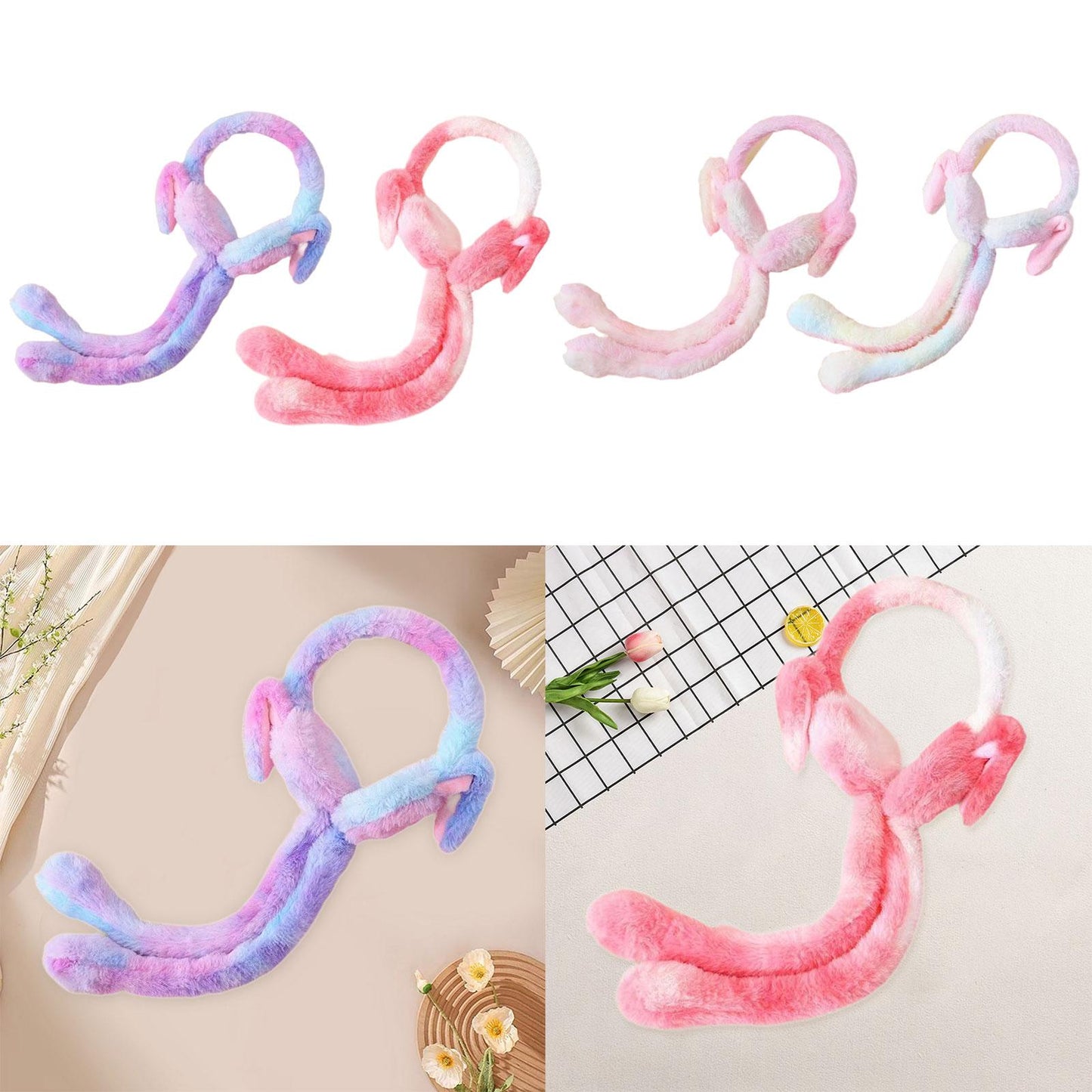 Plush Winter Moving Bunny Ear Earmuff