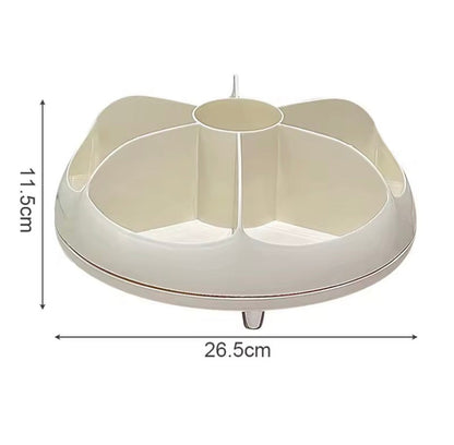 360° Rotating Cosmetic Storage Organizer Tray