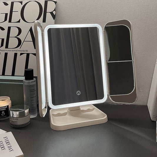 Smart Rotatable Tri-Fold LED Vanity Mirror