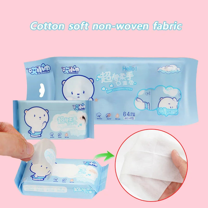 Cute Mini Portable Cleaning Wipes Packet