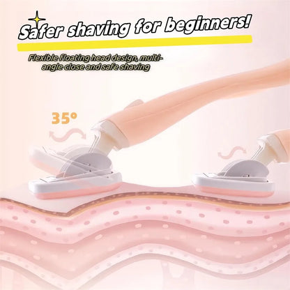 Women Safety Razor Stainless Steel Manual Beard Shaving Blades Body
