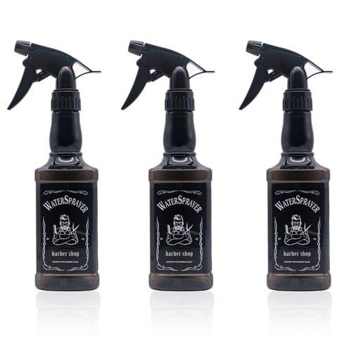 500ml Barber Shop Water Sprayer with Distinctive Whiskey-Bottle Style Label.