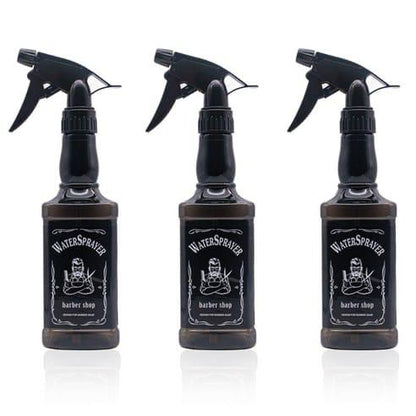 500ml Barber Shop Water Sprayer with Distinctive Whiskey-Bottle Style Label.