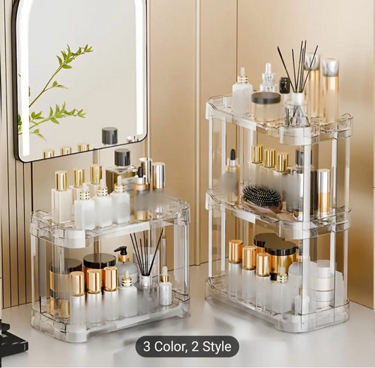 Multi-Layer Acrylic Cosmetics Storage Organizer