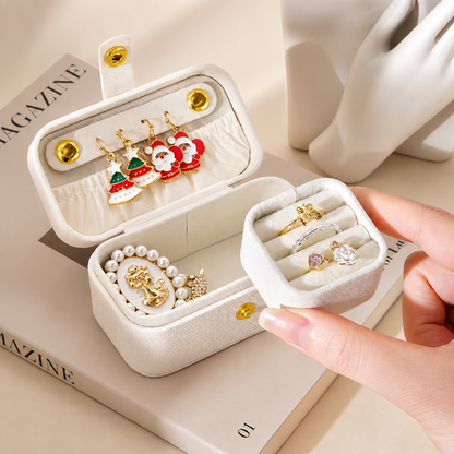Portable Mini Travel Jewelry Organizer Box