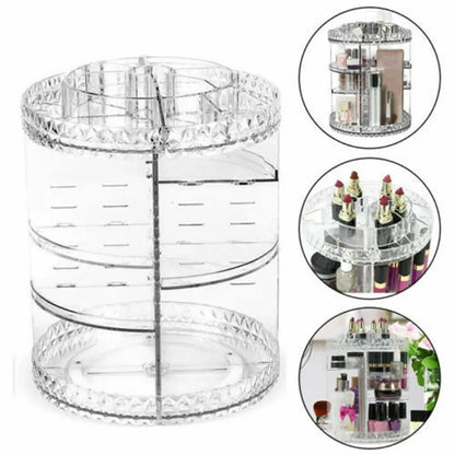 360 Degree Rotating Makeup Organizer