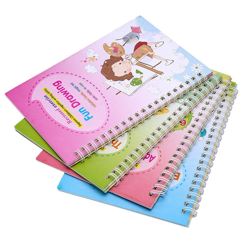 4 Magic Copybooks Children's Reusable Writing Practice