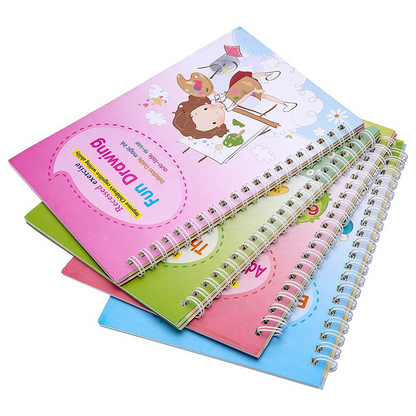 4 Magic Copybooks Children's Reusable Writing Practice