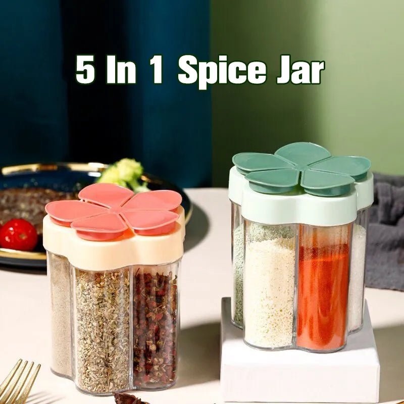 5 In 1 Flap Seasoning Jar Container