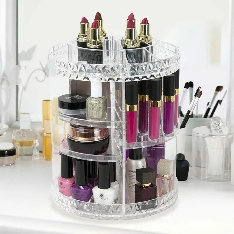 360 Degree Rotating Makeup Organizer