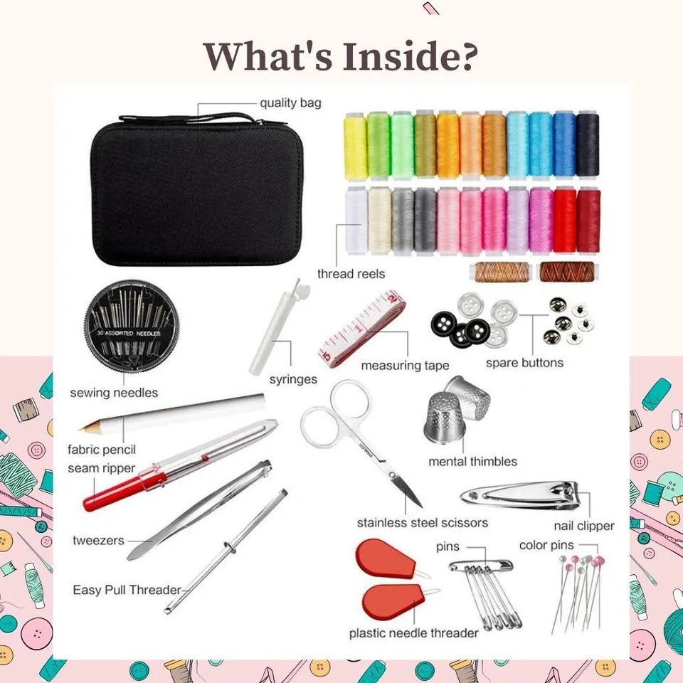 Portable Sewing Bag With Accessories