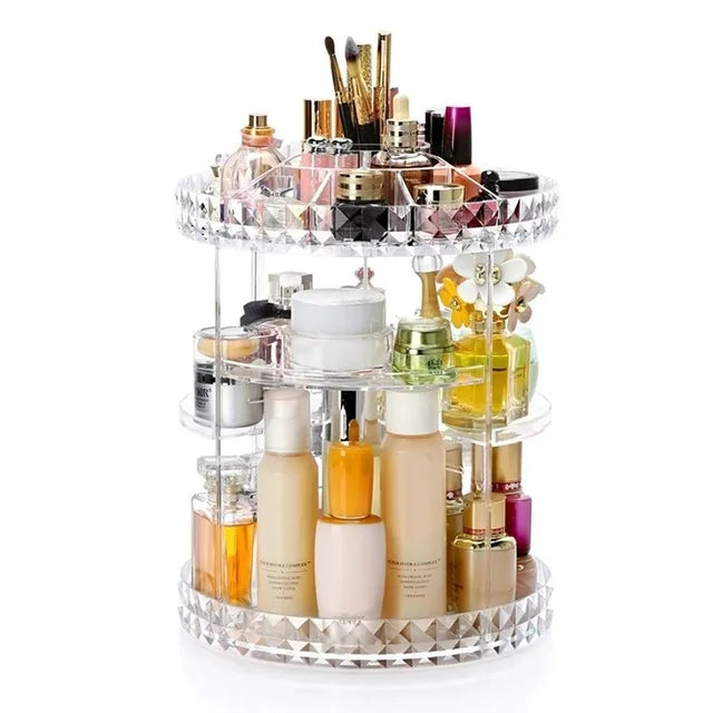 360 Degree Rotating Makeup Organizer