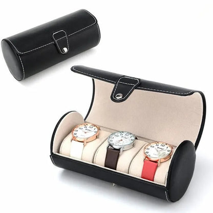 3Slot Leather Watch Box