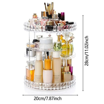 360 Degree Rotating Makeup Organizer