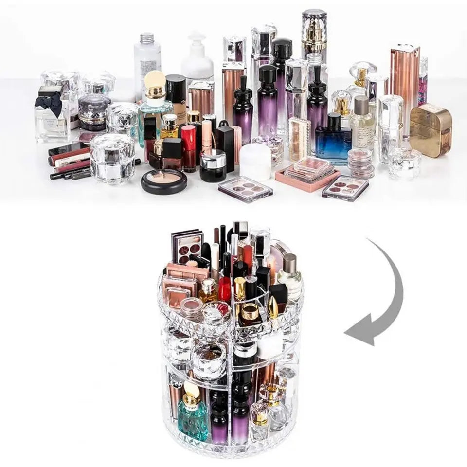 360 Degree Rotating Makeup Organizer