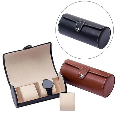 3Slot Leather Watch Box