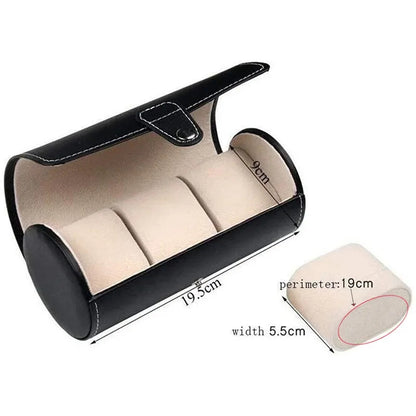 3Slot Leather Watch Box