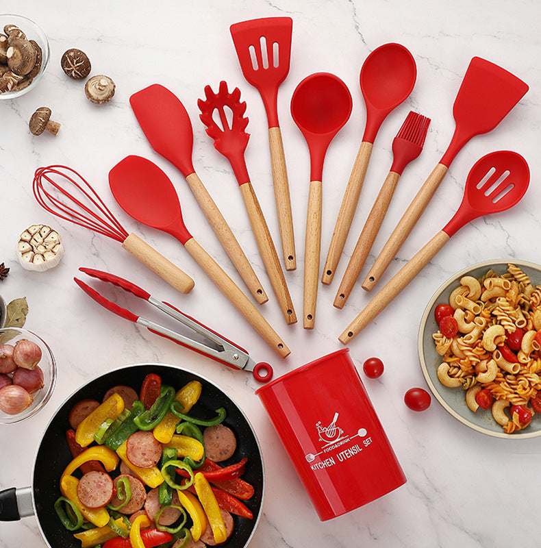 12Pcs Silicone Utensils Spoon Set