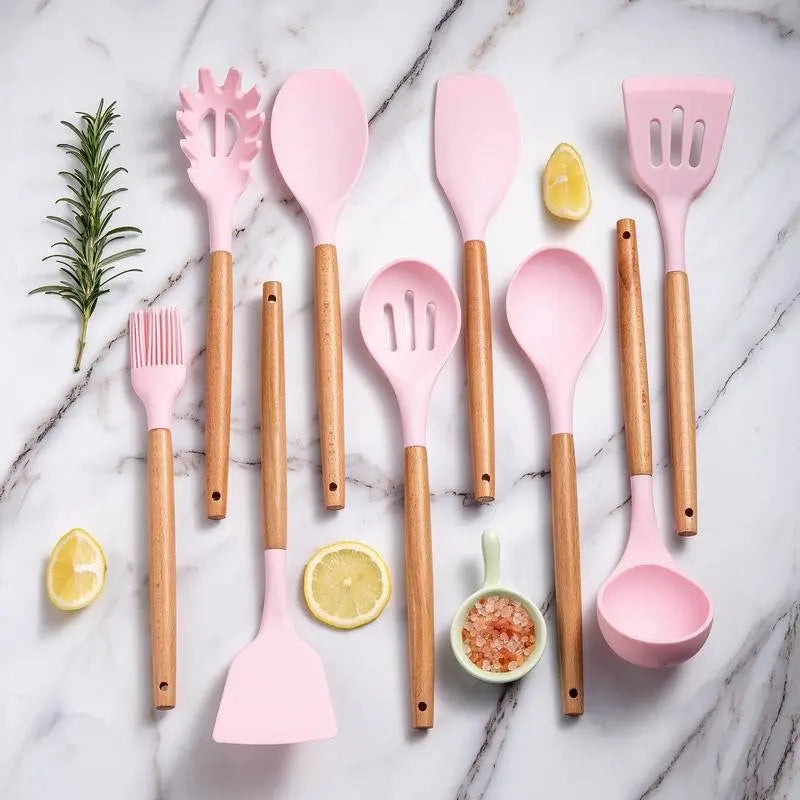 12Pcs Silicone Utensils Spoon Set