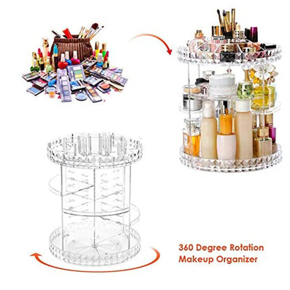 360 Degree Rotating Makeup Organizer