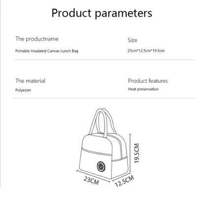 Portable Insulated Food Bag