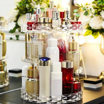 360 Degree Rotating Makeup Organizer