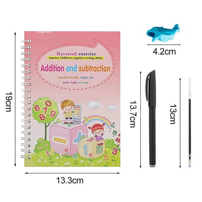 4 Magic Copybooks Children's Reusable Writing Practice