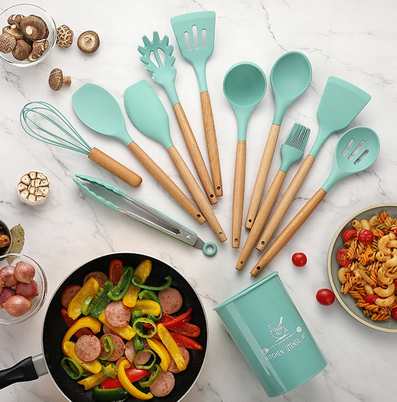 12Pcs Silicone Utensils Spoon Set