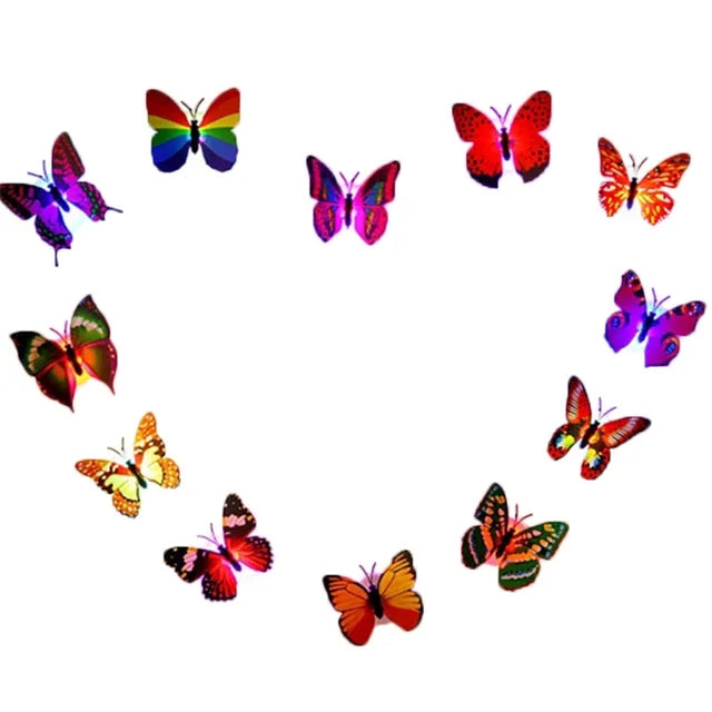 12pcs Led Butterfly Wall Sticker